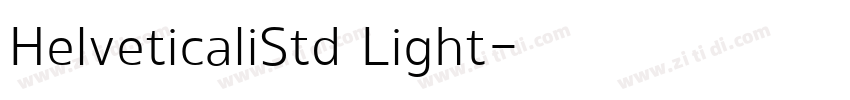 HelveticaliStd Light字体转换